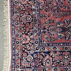 Persian Semi-Antique Hand Knotted Wool Sarouk Oriental Carpet, circa 1930