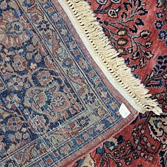 Persian Semi-Antique Hand Knotted Wool Sarouk Oriental Carpet, circa 1930