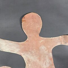 Vintage Folk Art Figural Copper Mermaid Cutout, 20th century