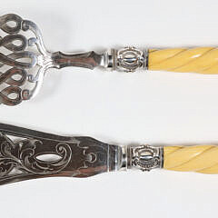 Harrison Bros. & Hawson Sheffield England Fish Servers, circa 1870