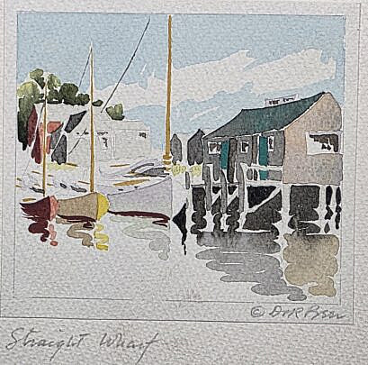 4293-955 Doris Richard Beer Watercolor A
