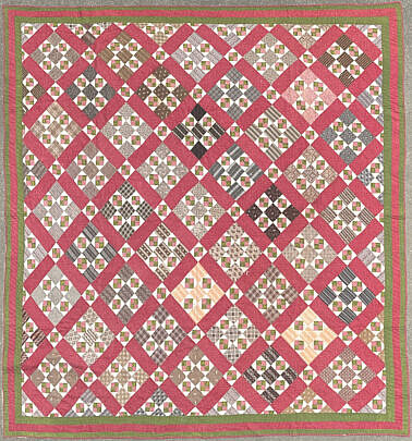42935 Calico 9-Patch Quilt A 9904 JPG