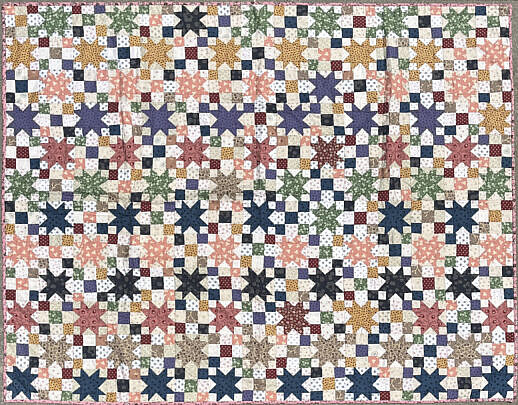 42936 Stars and Blocks Quilt A 9866 JPG