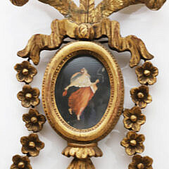 Pair of George III Giltwood Girondale Mirrors, early 19th Century