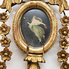 Pair of George III Giltwood Girondale Mirrors, early 19th Century