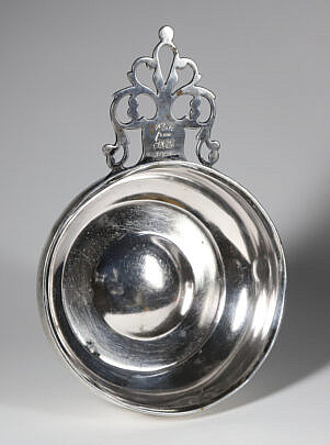 Boston Coin Silver Porringer Stamped L. Cary, 19th Century