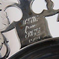 Lewis Cary Boston Coin Silver Porringer Stamped L. Cary, early 19th Century