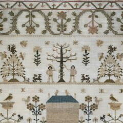 Fine English Sampler “Mary Maxwell Her Work February the 24, 1830”