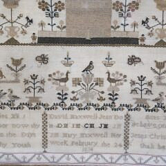Fine English Sampler “Mary Maxwell Her Work February the 24, 1830”