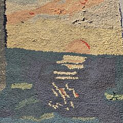 Extraordinary Pictorial Hand Hooked Rug, “Minot Light Cohasset”, circa 1936