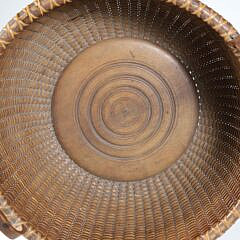 Capt. Thomas James Large Double Handle Nantucket Harvest Basket, 19th Century