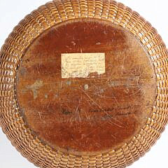 Capt. Thomas James Large Double Handle Nantucket Harvest Basket, 19th Century