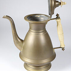 Antique Russian Brass Samovar, St. Petersburg, circa 1870s