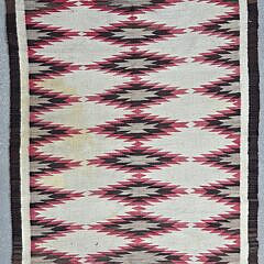 Vintage Navajo Eye Dazzler Rug Early 20th Century