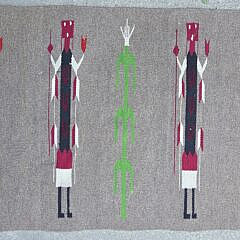 Vintage Yeibichai Navajo Rug