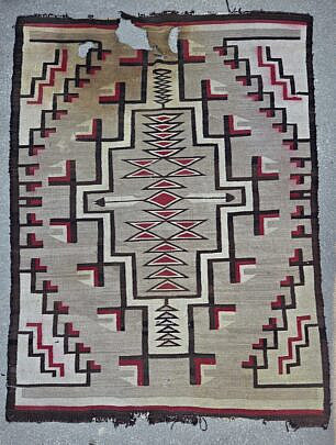 Vintage Navajo Cutter Rug