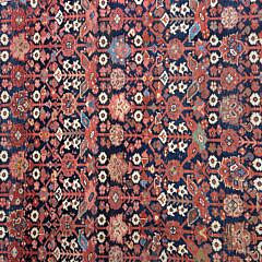 Antique Persian Hand Knotted Wool Malayer Oriental Carpet, circa 1920s