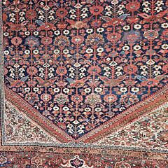 Antique Persian Hand Knotted Wool Malayer Oriental Carpet, circa 1920s