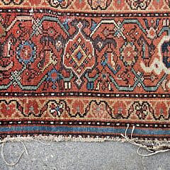 Antique Persian Hand Knotted Wool Malayer Oriental Carpet, circa 1920s