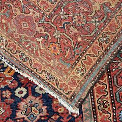 Antique Persian Hand Knotted Wool Malayer Oriental Carpet, circa 1920s