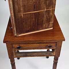 Antique American Sheraton Birdseye Maple Two Drawer Night Stand, 19th century