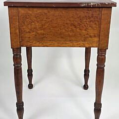 Antique American Sheraton Birdseye Maple Two Drawer Night Stand, 19th century