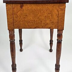 Antique American Sheraton Birdseye Maple Two Drawer Night Stand, 19th century