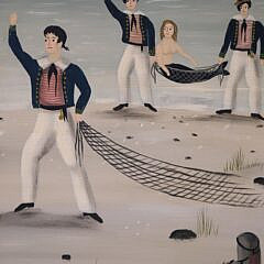 Ralph Cahoon Jr. Oil On Panel “Racing Home”