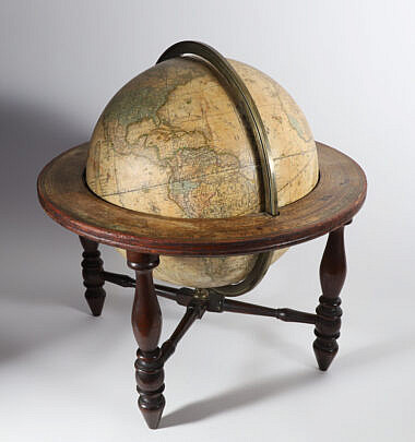 Joslin Boston Terrestrial 12 inch Globe Circa 1851