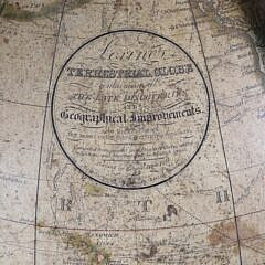 Joslin Boston Terrestrial 12 inch Globe, circa 1851