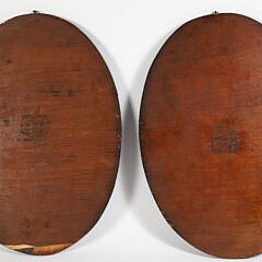 Pair Of Fleming Art Company Jeweled Plaques Depicting Native American Indians