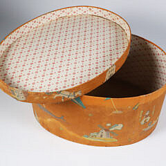 Scarce Tony Sarg Printed Fabric Box, circa 1920s