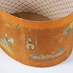 Scarce Tony Sarg Printed Fabric Box, circa 1920s