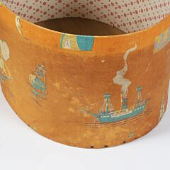 Scarce Tony Sarg Printed Fabric Box, circa 1920s