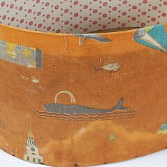 Scarce Tony Sarg Printed Fabric Box, circa 1920s