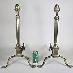 4306-955 Acorn Andirons A