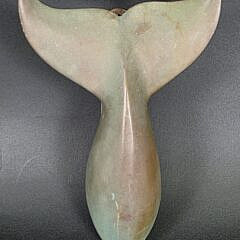 Antique Solid Bronze Sperm Whale Fluke Door Knocker, circa 1920s