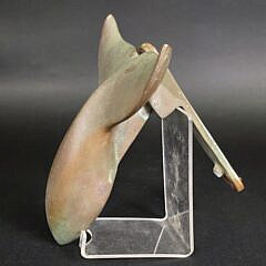 Antique Solid Bronze Sperm Whale Fluke Door Knocker, circa 1920s