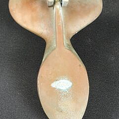 Antique Solid Bronze Sperm Whale Fluke Door Knocker, circa 1920s