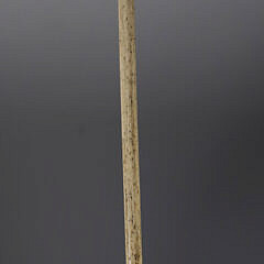 Whaler Made Knob With Floating Ring Walking Stick, 19th Century