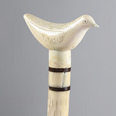 Whaler Made Dove Peace Cane, 19th Century