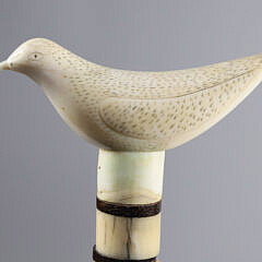 Whaler Made Dove Peace Cane, 19th Century