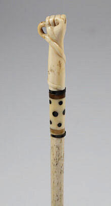 Whaler Made Youth Walking Stick, 19th Century