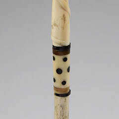 Whaler Made Youth Walking Stick, 19th Century