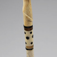 Whaler Made Youth Walking Stick, 19th Century