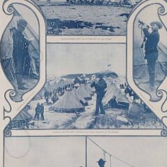 Framed Vintage Collier’s Weekly Print “The U.S. Naval Maneuvers at Nantucket, July, 27 1901”
