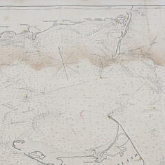 Antique 1891 George Eldridge Vineyard Sound and Nantucket Shoals Chart