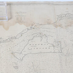Antique 1891 George Eldridge Vineyard Sound and Nantucket Shoals Chart