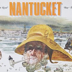 Robert Perrin Pencil Signed Poster “The Finest Kind Nantucket Bay Scallops”, circa 1978