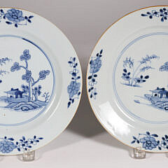 5-5525 Export Blue White Plates A 9878_4 JPG